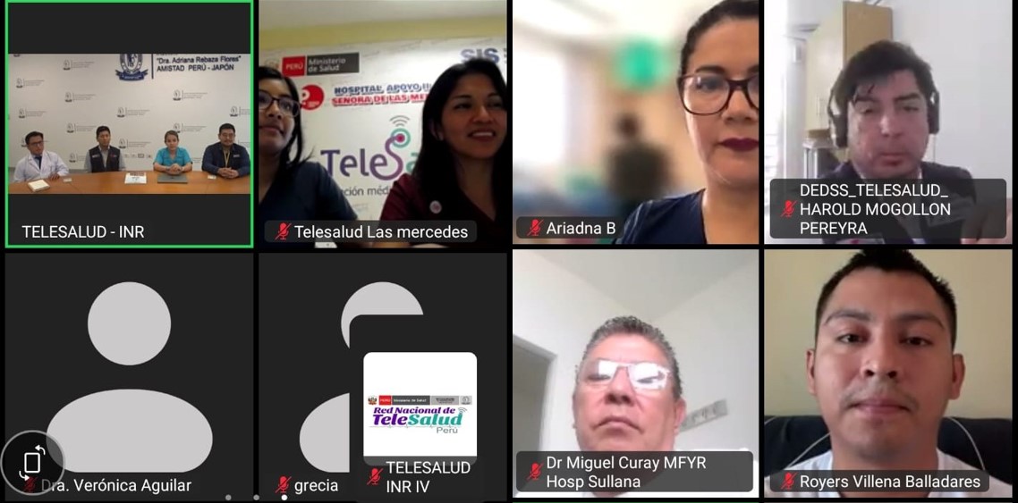 Instituto Nacional de Rehabilitación fortalece la telesalud mediante reuniones periódicas con regiones del país
