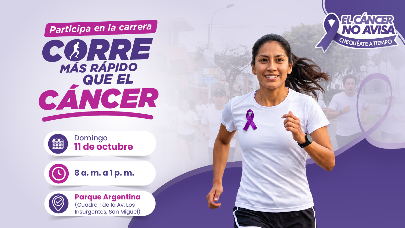El Ministerio de Salud convoca a la carrera familiar 5K y jornada gratuita de prevención contra el cáncer. 