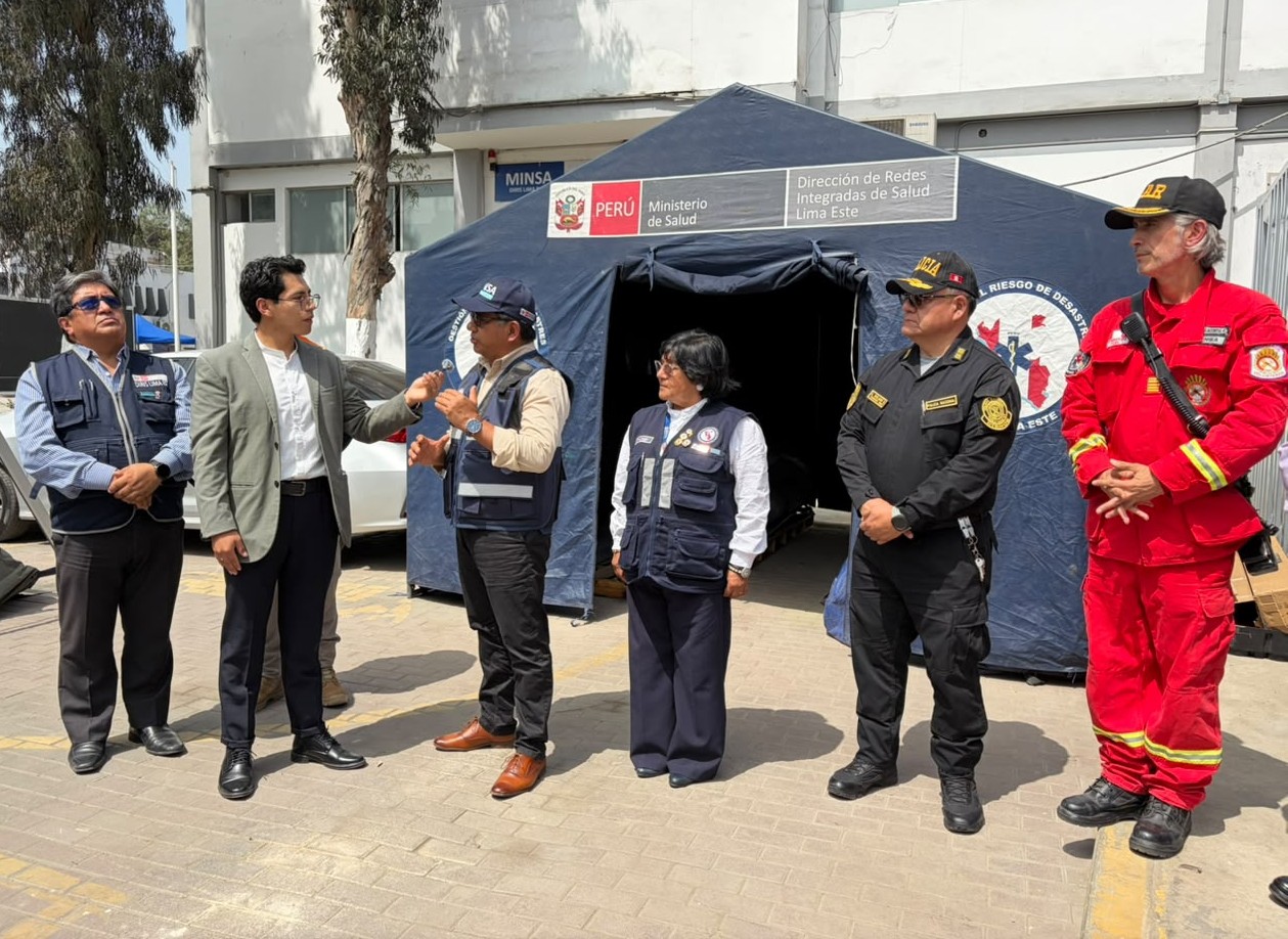 ‘Kallpa’: puesto médico de avanzada implementado por Diris Lima Este para responder ante emergencias. 