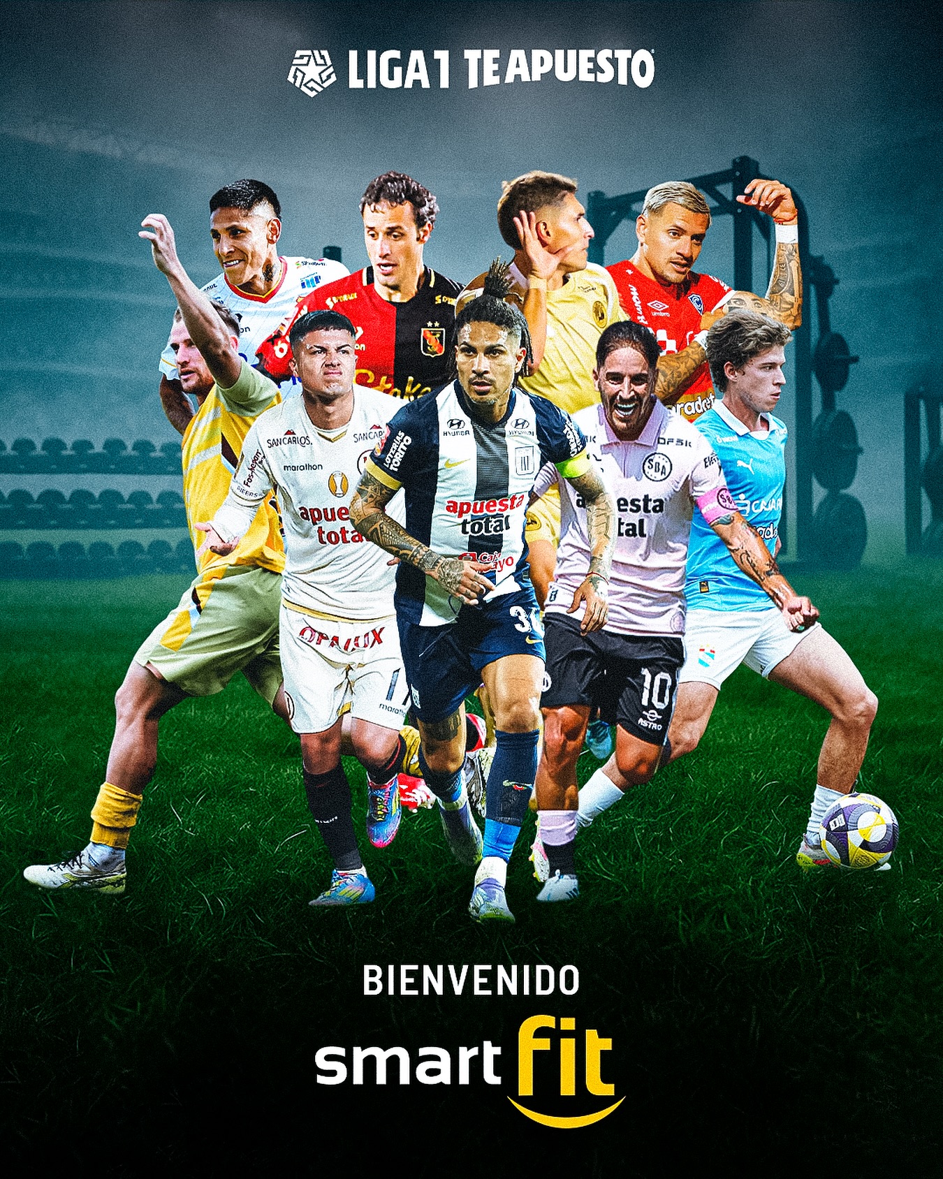 Smart Fit, el gimnasio oficial del fútbol peruano. Liga 1 tiene nuevo auspiciador.