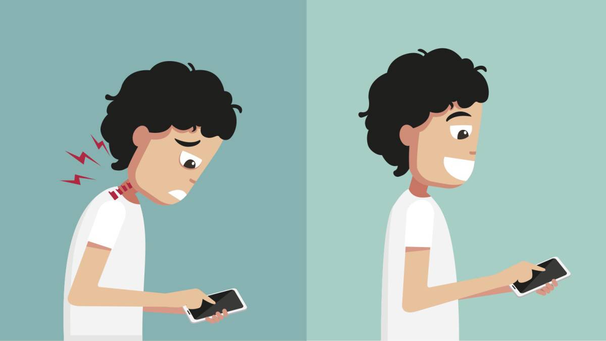 Síndrome de Cuello Roto es común por mal uso de móviles