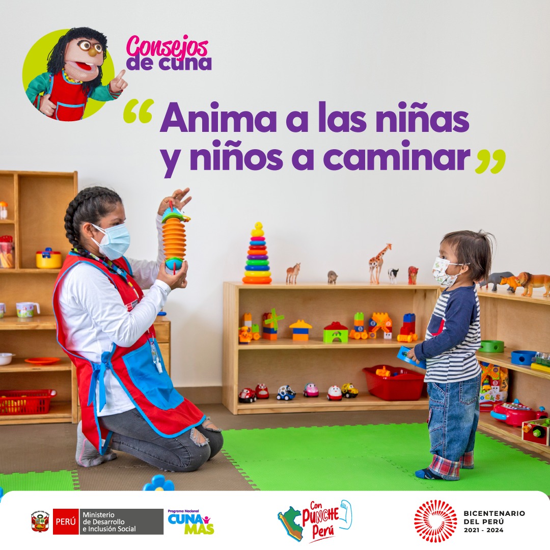 Consejos de Cuna Más: ¿Cómo animar a las niñas y niños a que caminen?
