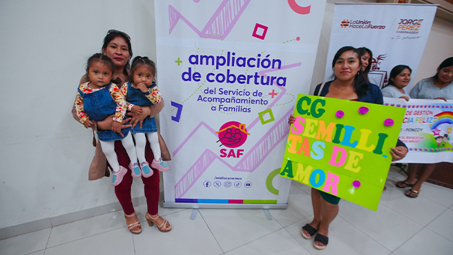 Cuna Más inicia proceso de ampliación de cobertura del Servicio de Acompañamiento a Familias en Lambayeque y garantiza el desarrollo integral de los niños de la primera infancia