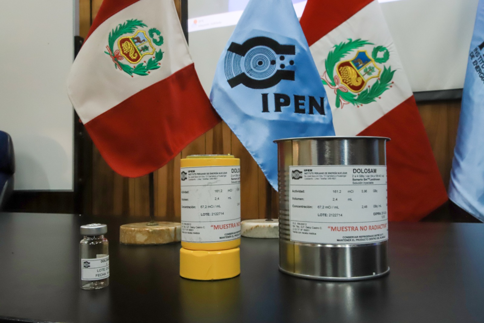 EL INSTITUTO PERUANO DE ENERGIA NUCLEAR (IPEN) RELANZÓ LA PRODUCCIÓN DEL SAMARIO 153, VITAL PARA LA TERAPIA DEL DOLOR DE PACIENTES ONCOLÓGICOS CON METÁSTASIS ÓSEAS EN CASOS DE CÁNCER DE MAMA, PRÓSTATA Y PULMÓN.
