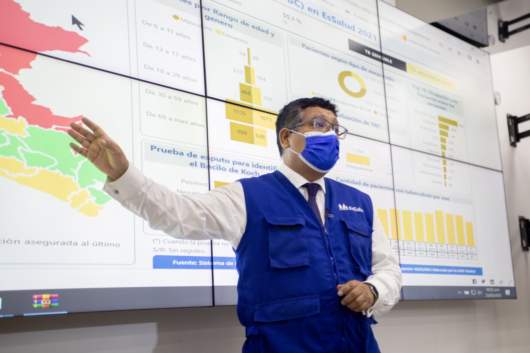 EsSalud presenta mapa de calor para seguimiento y atención de casos de tuberculosis