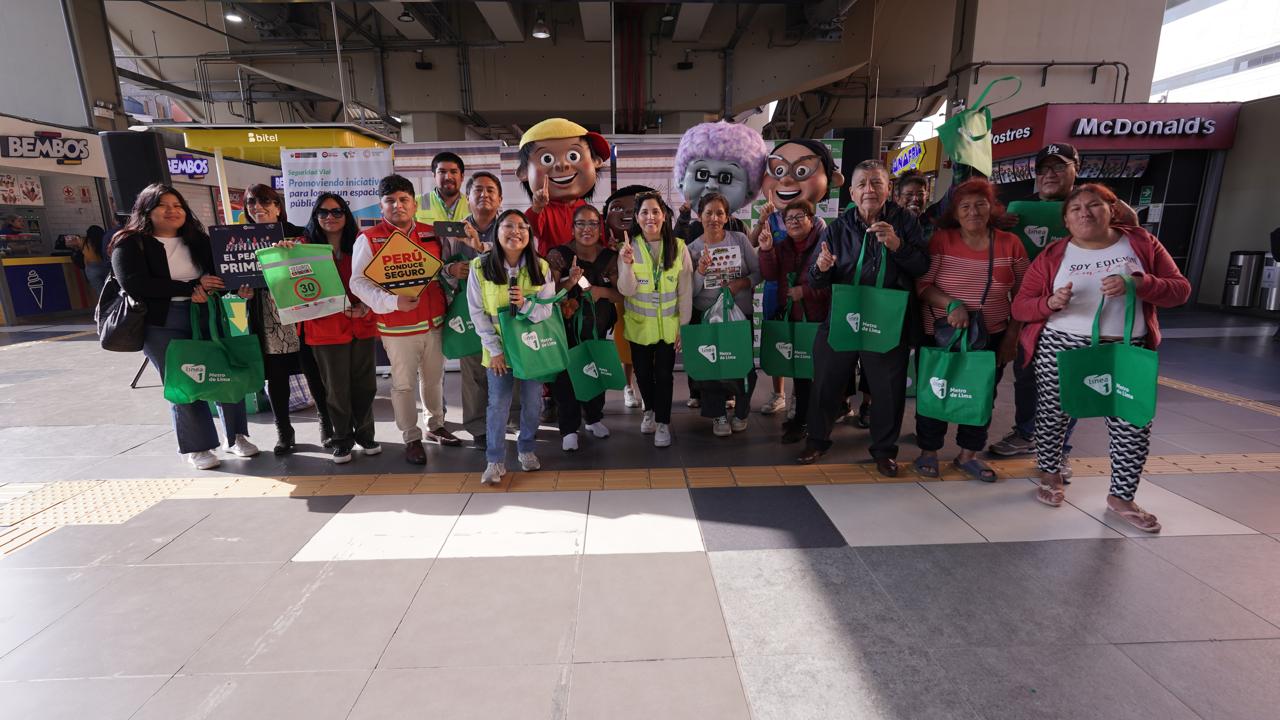 Línea 1 del Metro de Lima promueve una movilidad segura y sostenible: más de 7,400 estudiantes beneficiados en programa de educación vial