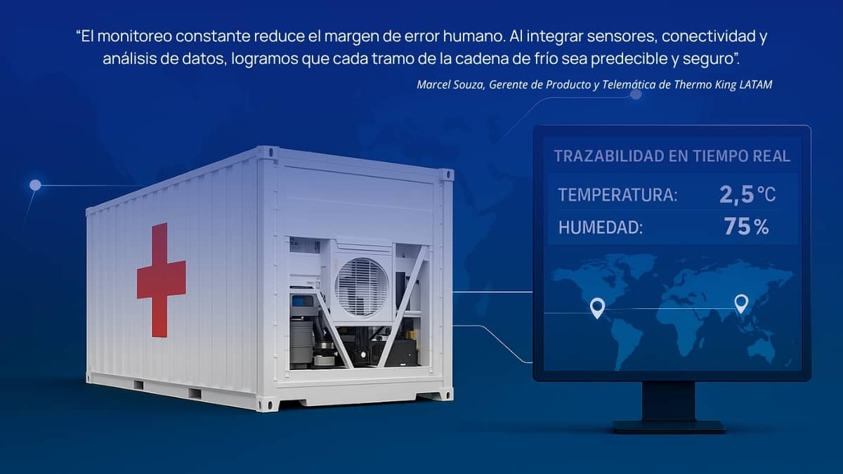 Telemetría en transporte refrigerado: cómo protege la integridad de medicamentos y vacunas
