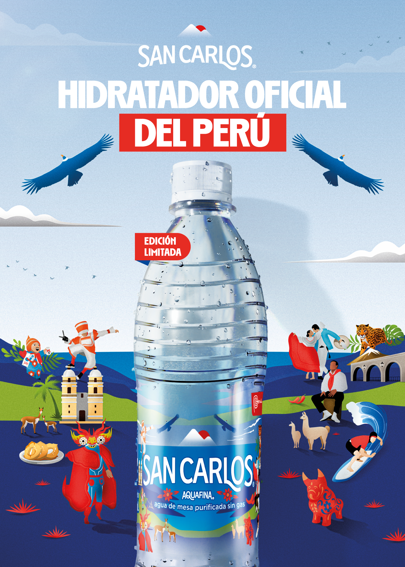 AGUA SAN CARLOS LANZA UNA ETIQUETA EDICIÓN ESPECIAL CREADA JUNTO A LOS PERUANOS Y SORTEA UNA EXPERIENCIA INOLVIDABLE POR EL AMAZONAS
