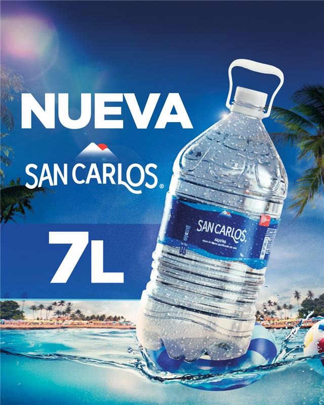 AGUA SAN CARLOS PRESENTA SU NUEVO FORMATO DE 7 LITROS