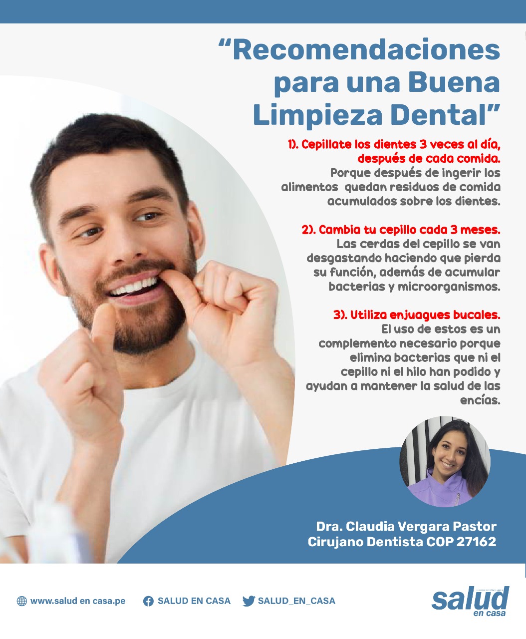 Recomendaciones para una adecuada Higiene Dental