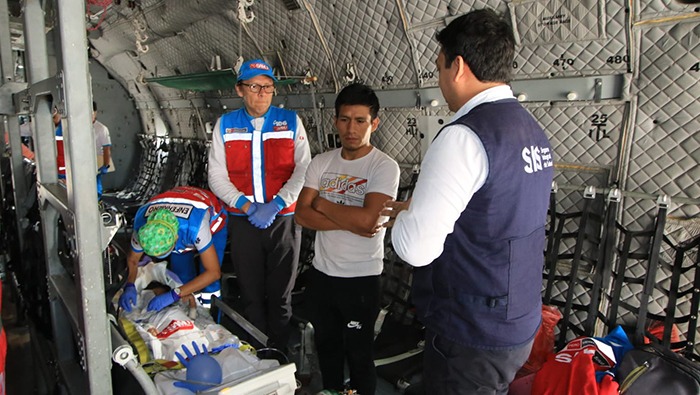 Minsa, SIS y FAP salvan vida de tres menores en primer vuelo aeromédico múltiple del año